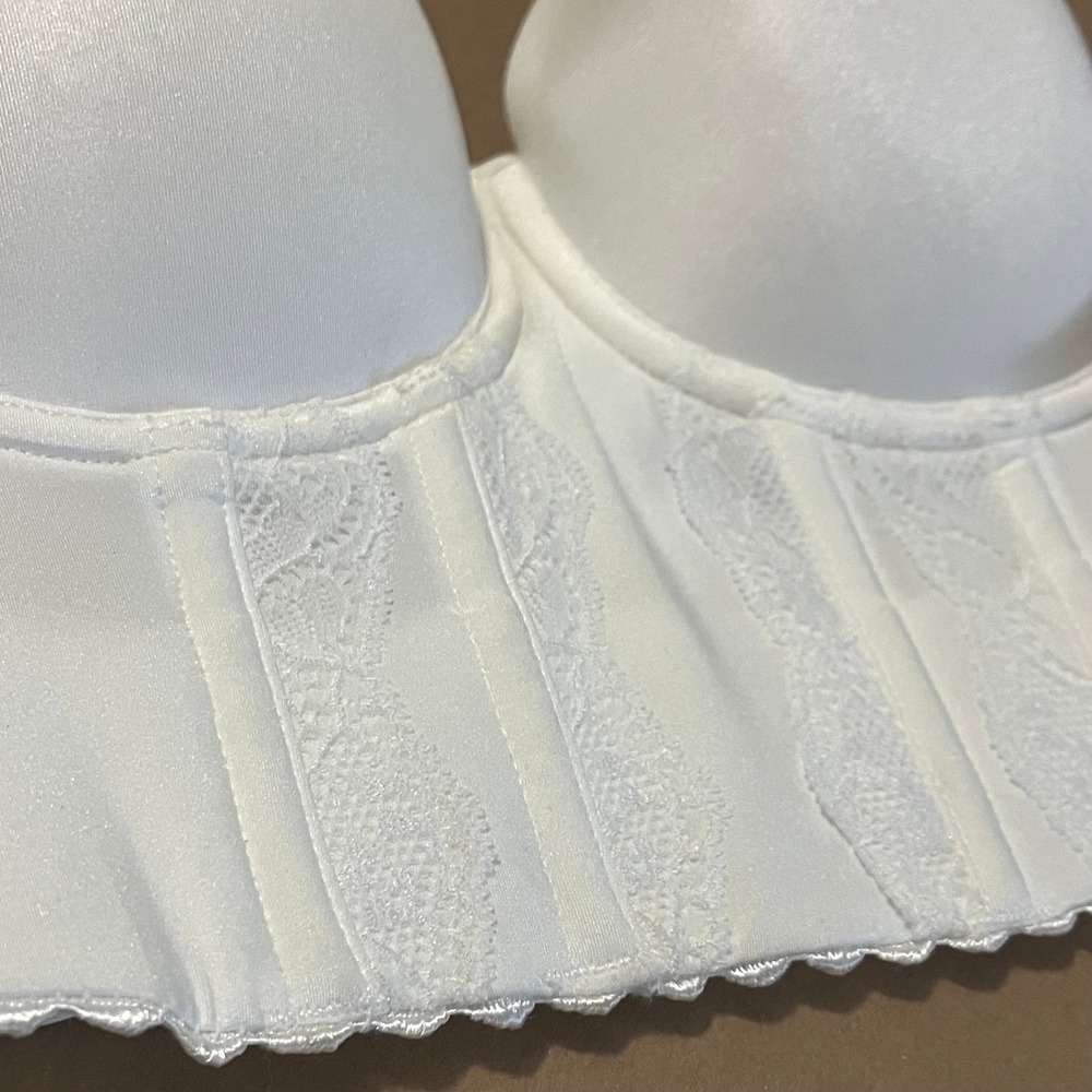Parfait 34B NWT White Strapless Longline Corset Bra Pearl White - Picture 5 of 10